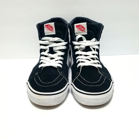 VANS Men's Worlds #1 Sk 8 High Top Canvas & Suede Shoe Size 10 Navy Blue - Picture 3 of 10